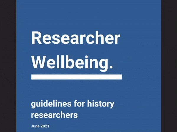 Scrolling video of researcher guidelines for sensitive research and wellbeing